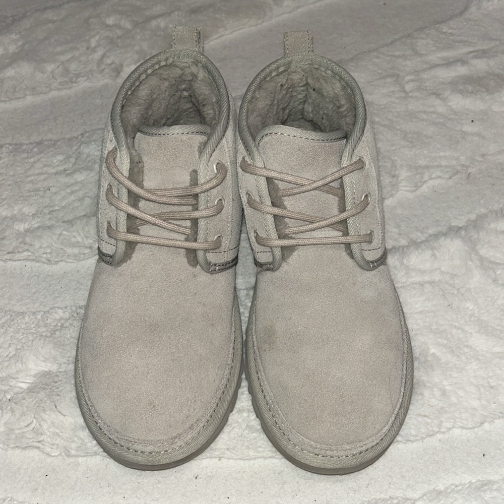 UGG Gray Ankle Boots with Suede Finish